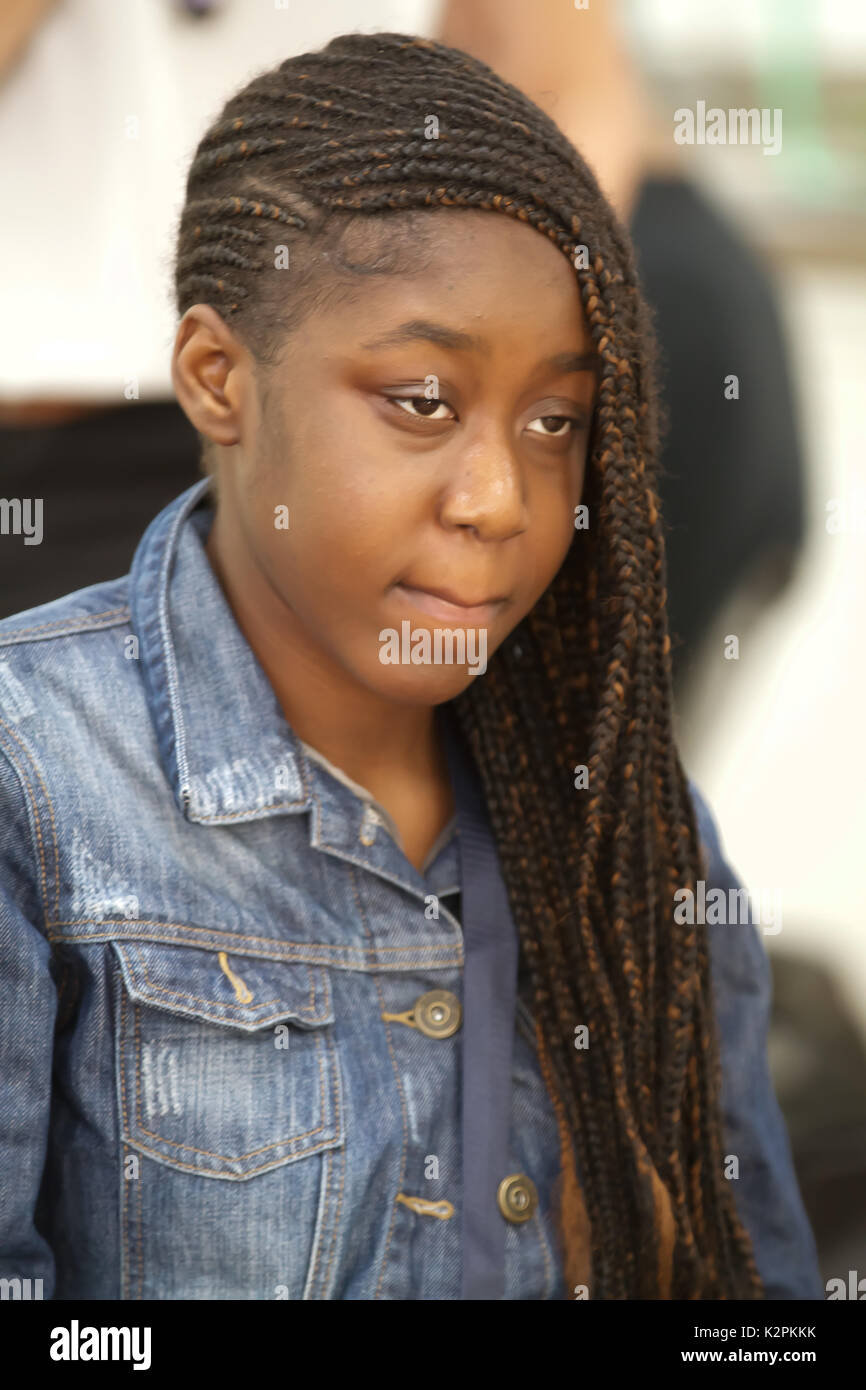 London,UK,31st August 2017,Lois Donna joined London’s top young buskers who took part in a boot camp with music industry experts at the Umbrella Rooms music studios in the heart of the West End before going head-to-head at the Gigs Grand Final at Westfield this Sunday. Twelve competitors have made it through to the Grand Final, where they will battle it out for the title of Gigs Champion 2017 and a range of top prizes including a London Underground busking licence, studio time and busking equipment and a busking trip to Paris©Keith Larby/Alamy Live News Stock Photo