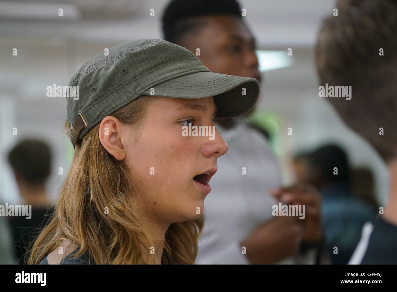 Shaftesbury Ave, London, England, UK. 31st Aug, 2017. Roadstead, preparing for Mayor's Gigs competition at the Umbrella Rooms music studios before going head-to-head at the Gigs Grand Final over the weekend. Credit: See Li/Alamy Live News Stock Photo