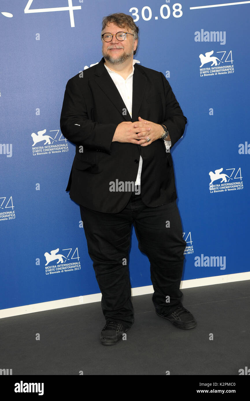 Venice, Italy. 31st Aug, 2017. 74th Venice Film Festival, Photocall film 'The shape of water' Pictured: Guillermo Del Toro Credit: Independent Photo Agency Srl/Alamy Live News Stock Photo
