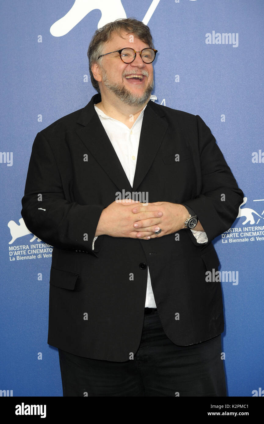 Venice, Italy. 31st Aug, 2017. 74th Venice Film Festival, Photocall film 'The shape of water' Pictured: Guillermo Del Toro Credit: Independent Photo Agency Srl/Alamy Live News Stock Photo