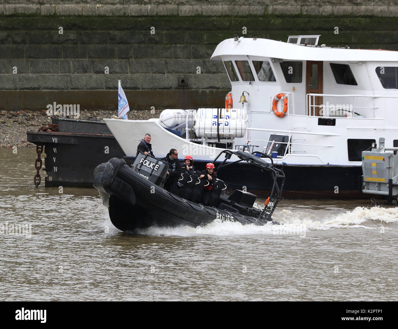 Metropolitan Police Marine Unit Rigid Inflatable Boat (RIB), Emergency ...