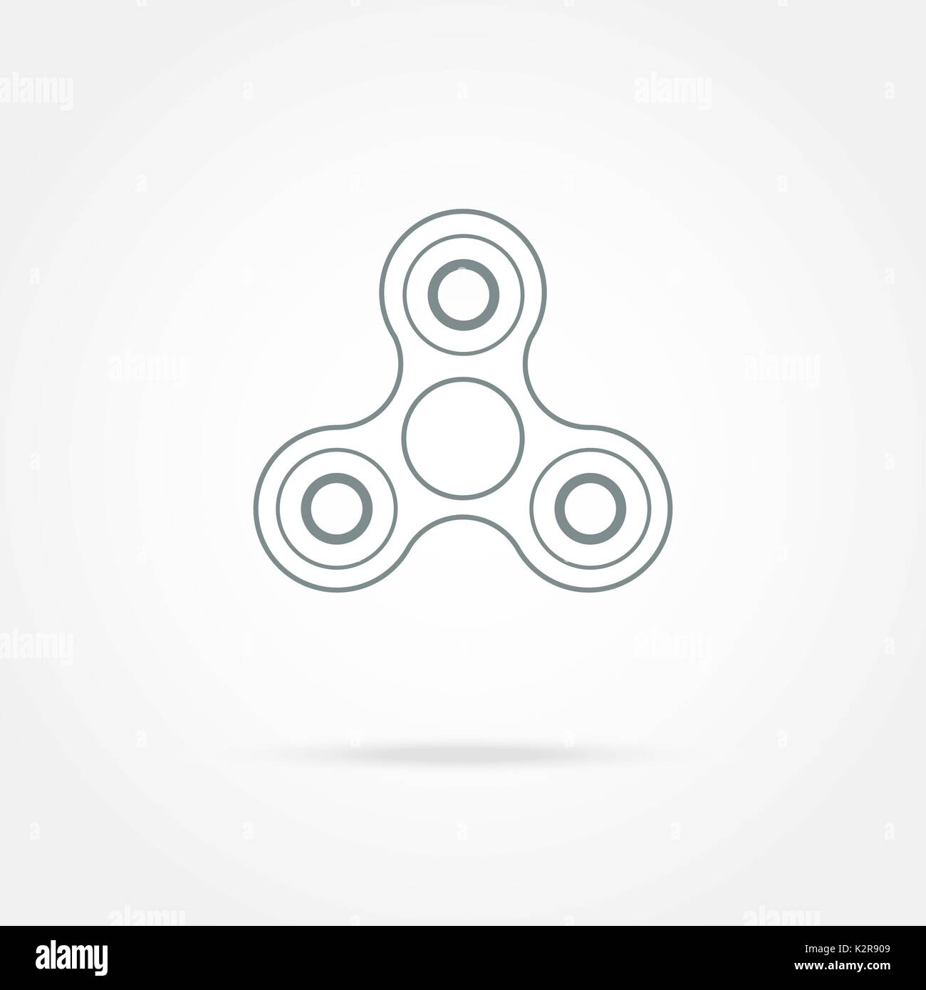Spinner, toy for stress removal, flat design Stock Vector