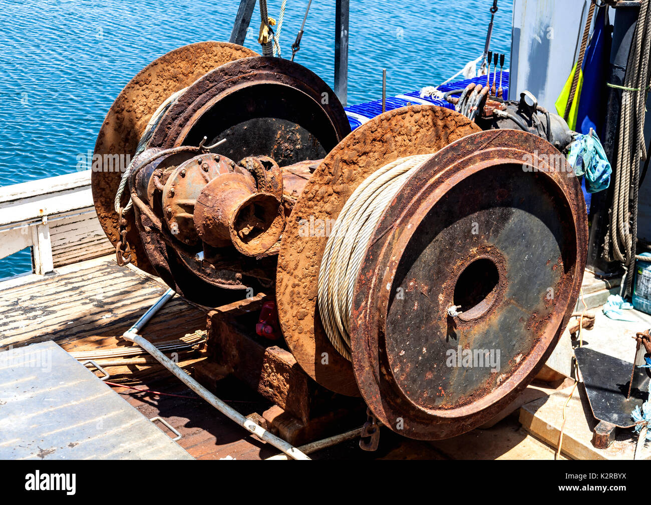 Marine winches hi-res stock photography and images - Alamy