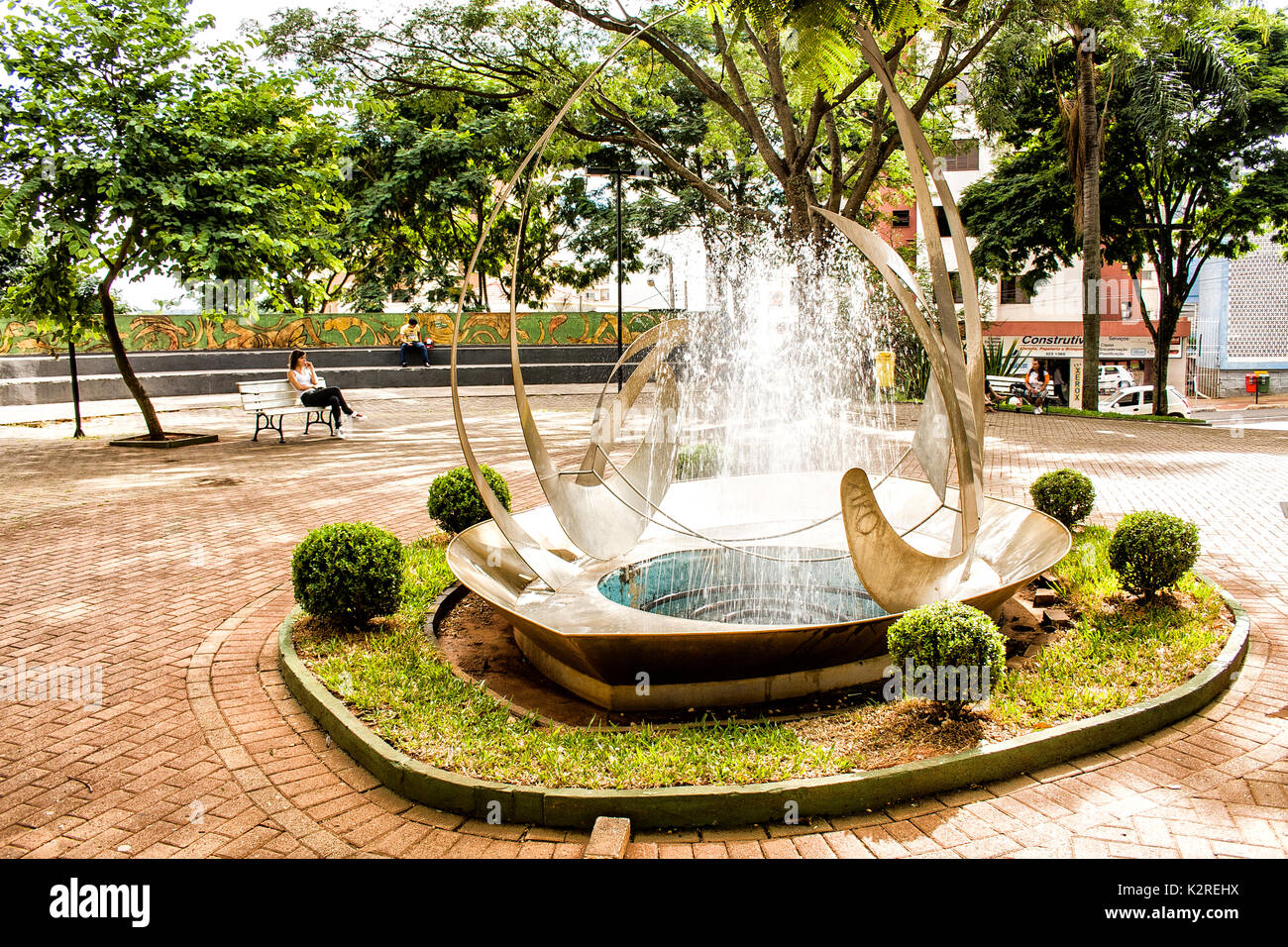 Coronel Bertaso Square. Chapeco, Santa Catarina, Brazil Stock Photo - Alamy