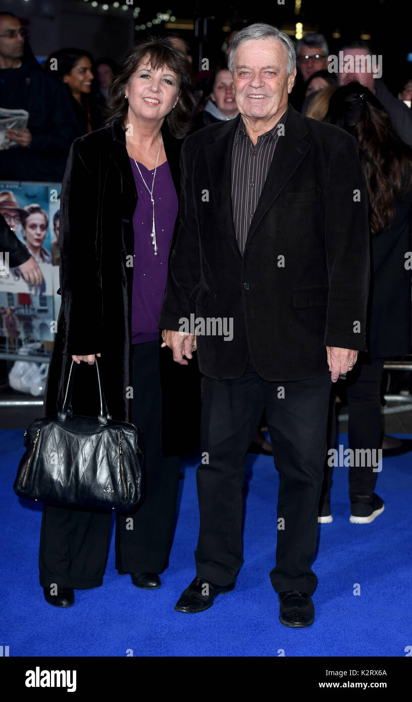 Photo Must Be Credited ©Alpha Press 079965 16/03/2017 Tony Blackburn and Wife Debbie The World Charity Premiere Of Another Mothers Son at Odeon Leicester Square London Stock Photo