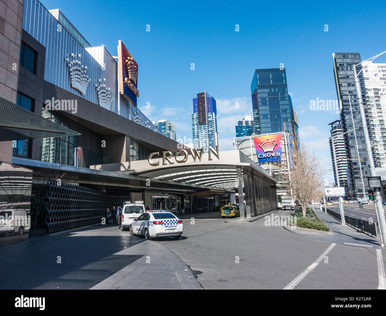 Crown casino at Southbank, Melbourne, Victoria, Australia Stock Photo