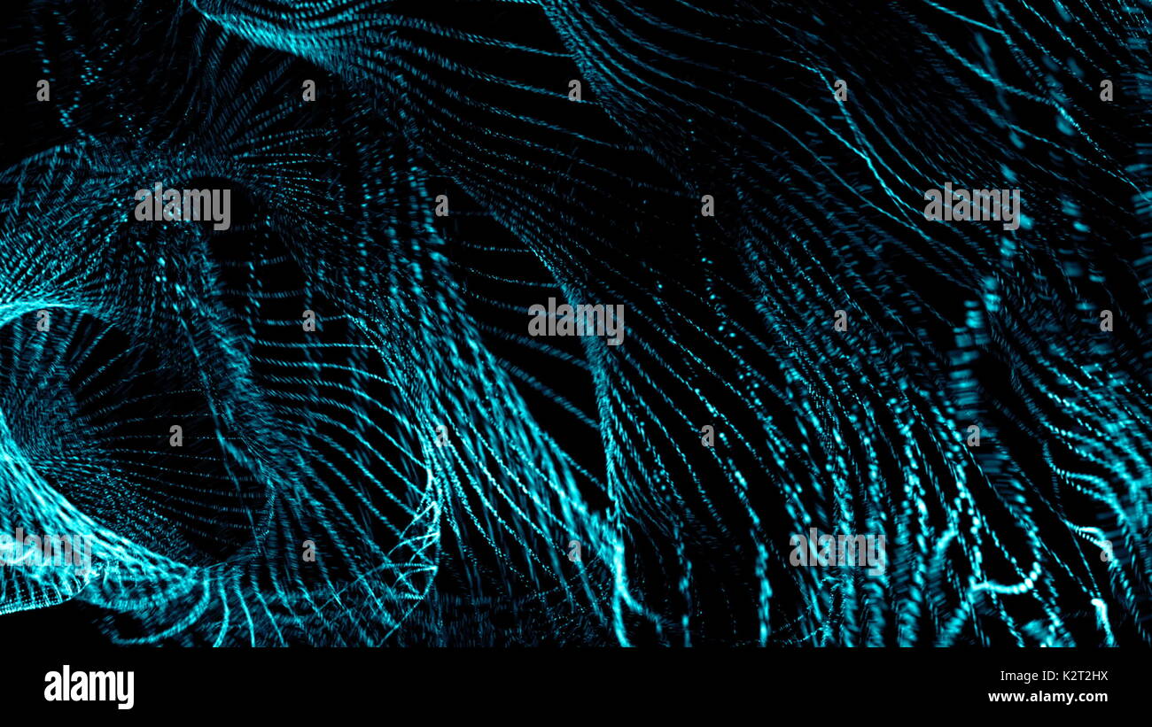 Abstract background with flow particles. 3d rendering Stock Photo - Alamy