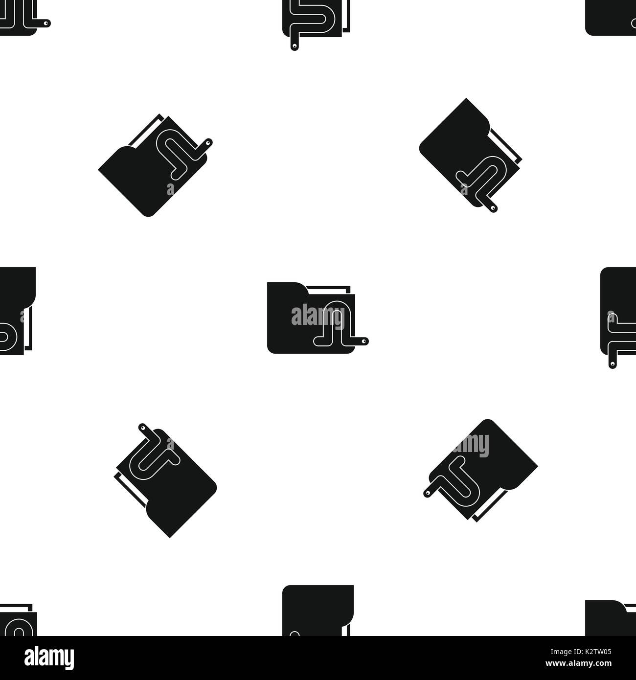 Computer worm pattern seamless black Stock Vector
