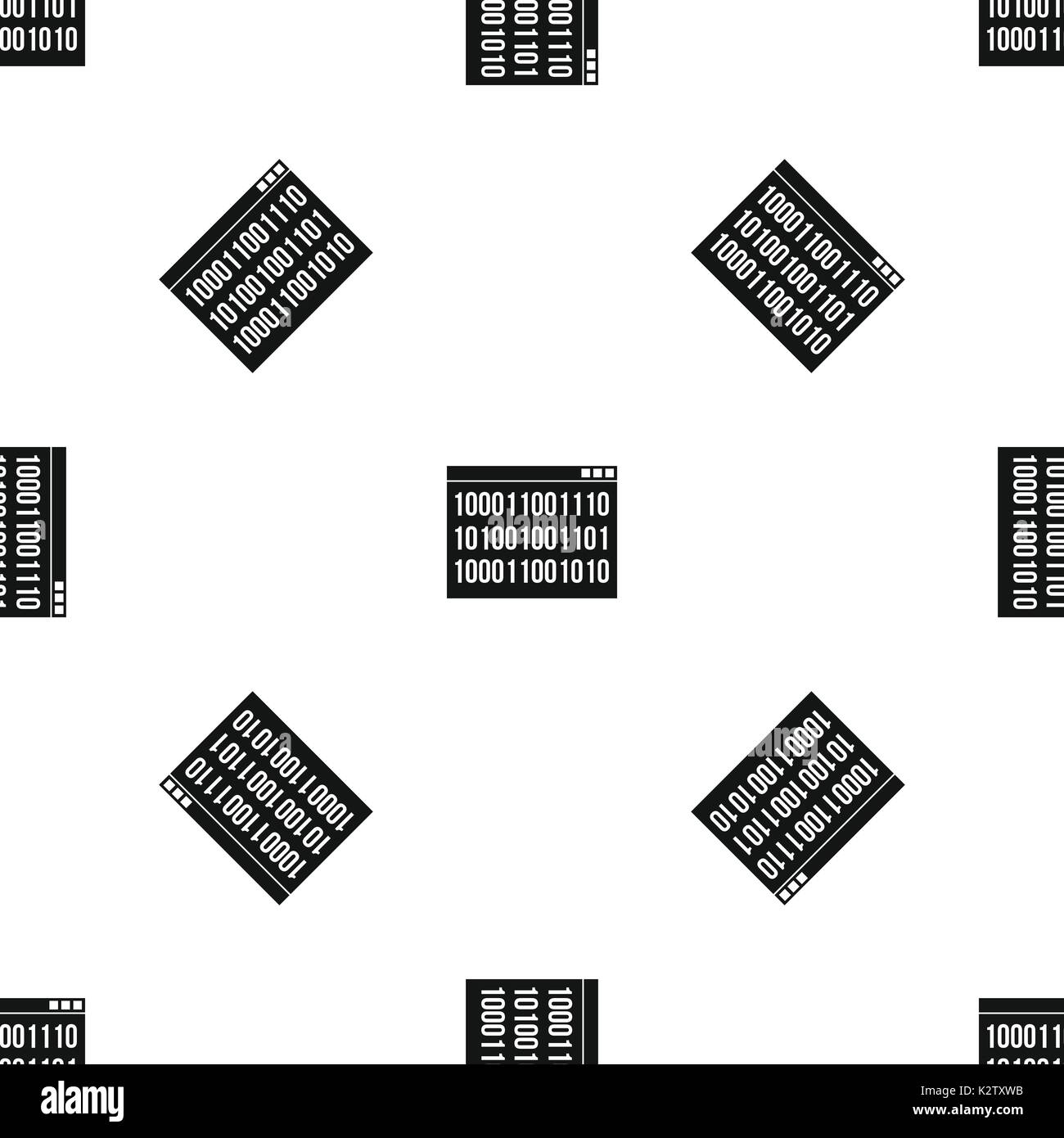 Binary code pattern seamless black Stock Vector Image & Art - Alamy