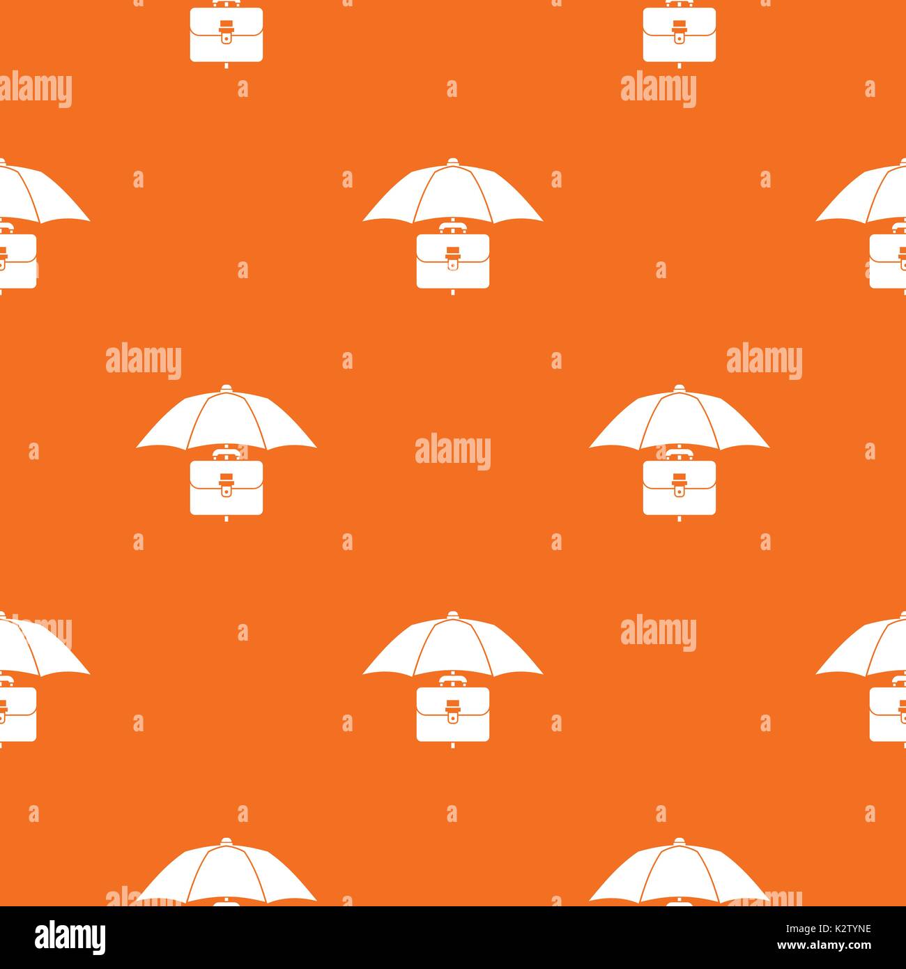 Umbrella and business case pattern seamless Stock Vector