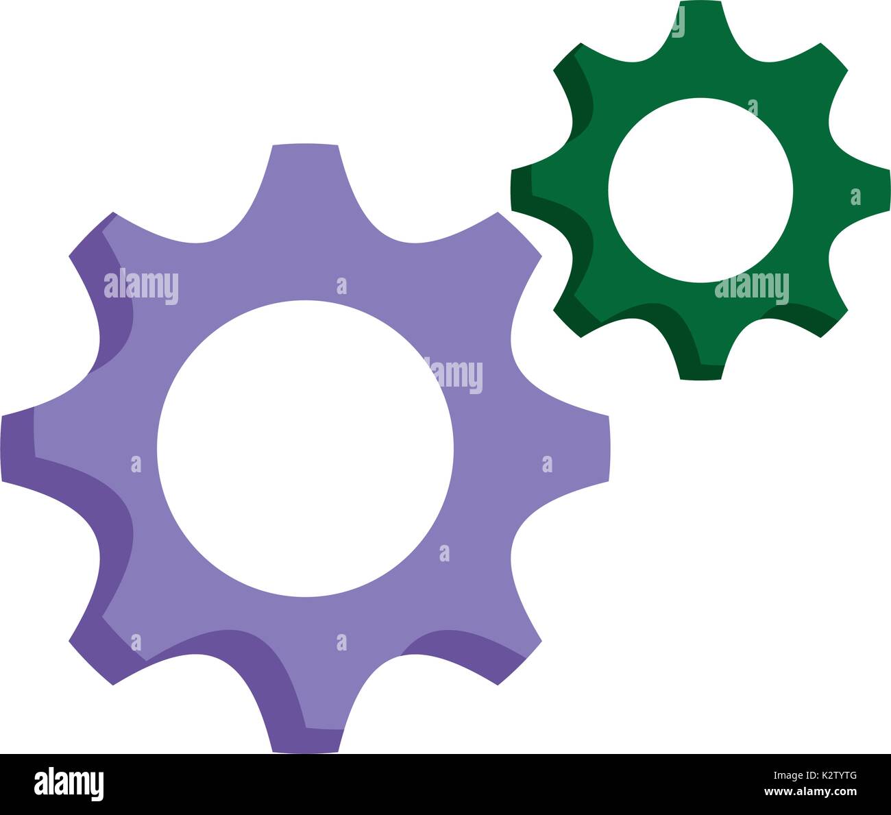 gear wheels icon Stock Vector Image & Art - Alamy