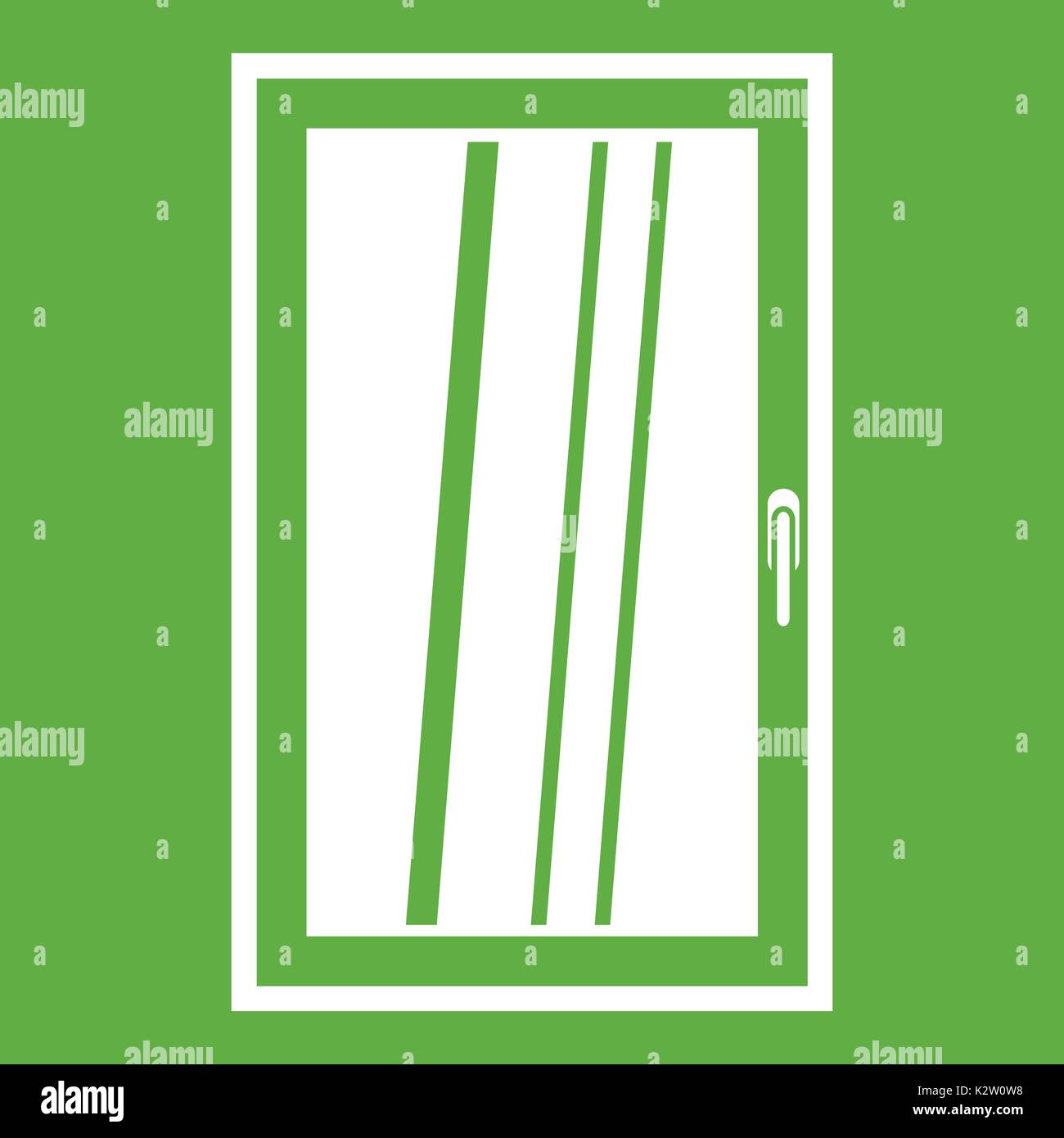 Closed white window icon green Stock Vector Image & Art - Alamy