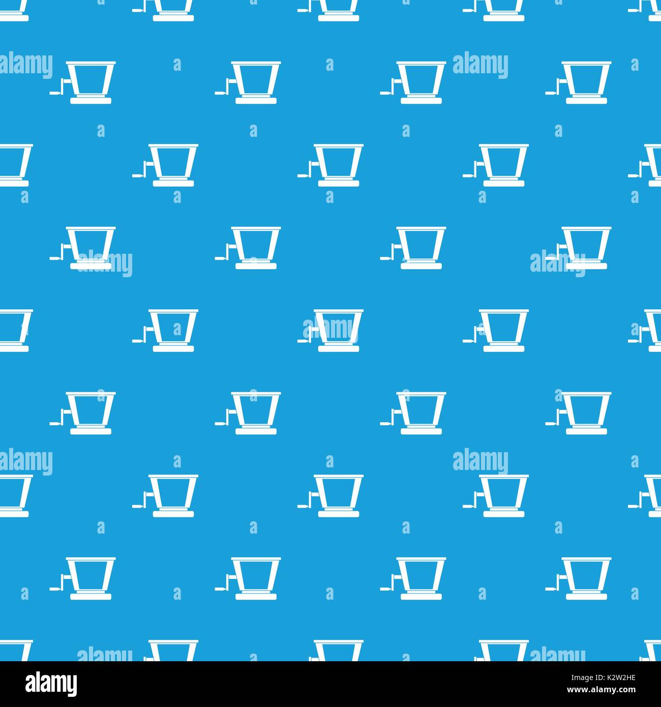 Old grape juicer pattern seamless blue Stock Vector