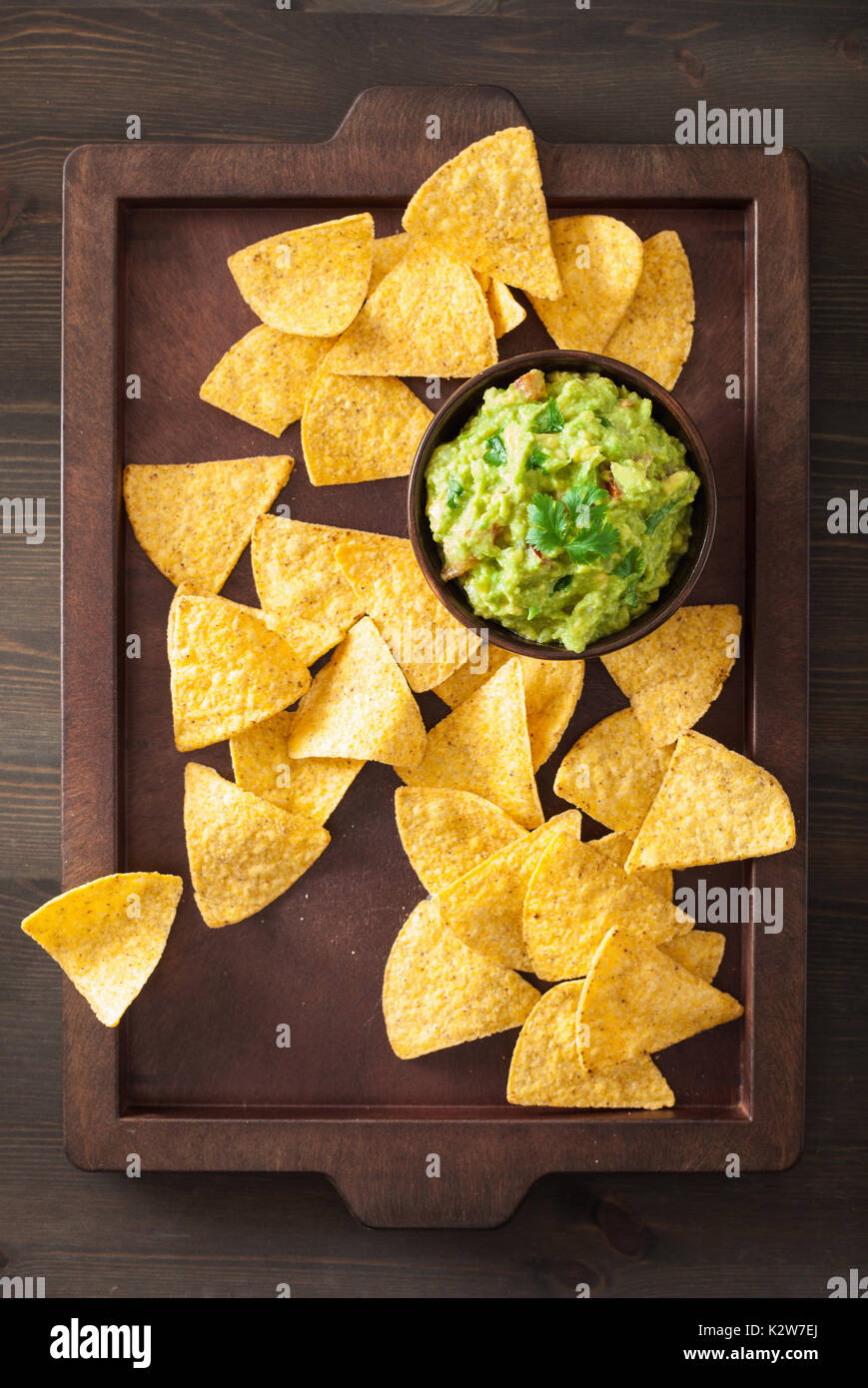 mexican guacamole dip and nachos tortilla chips Stock Photo Alamy