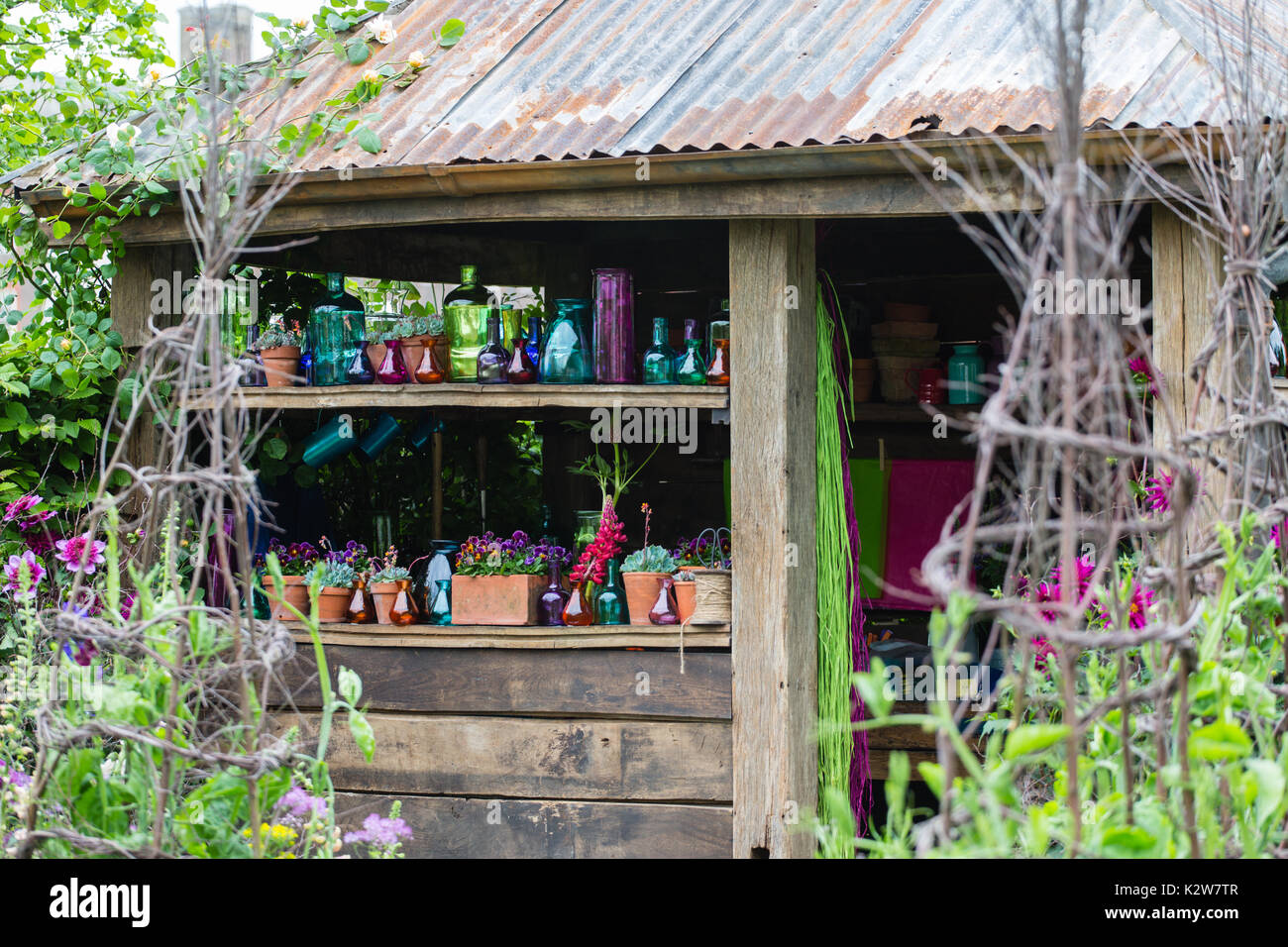BBC Radio, The Anneka Rice Colour Cutting Garden, designer Sarah Raven Stock Photo