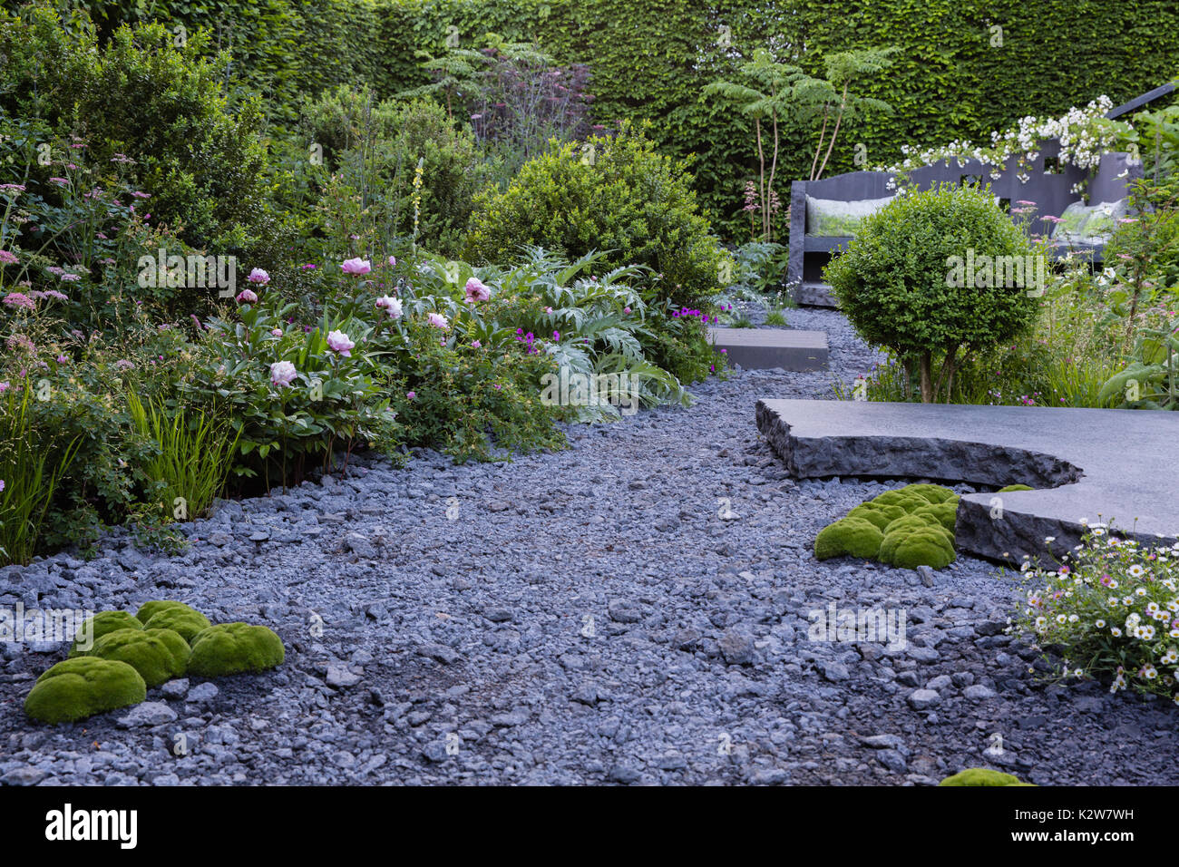 The Linklaters Garden for Maggie's.  Designer Darren Hawkes.  Gold medal Stock Photo