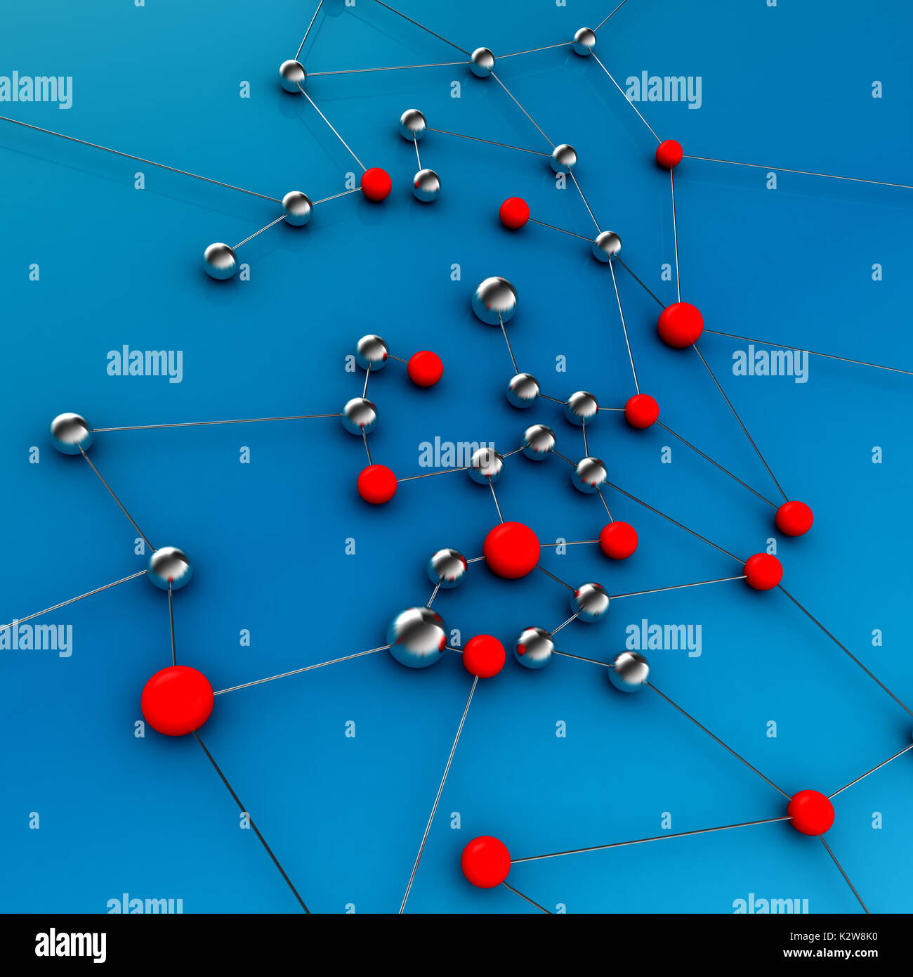 Network connection background 3d rendering Stock Photo