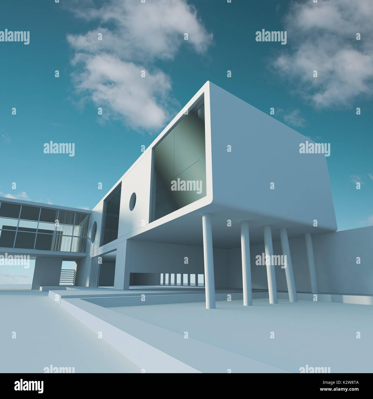 Business Building Structure 3d Rendering Stock Photo Alamy