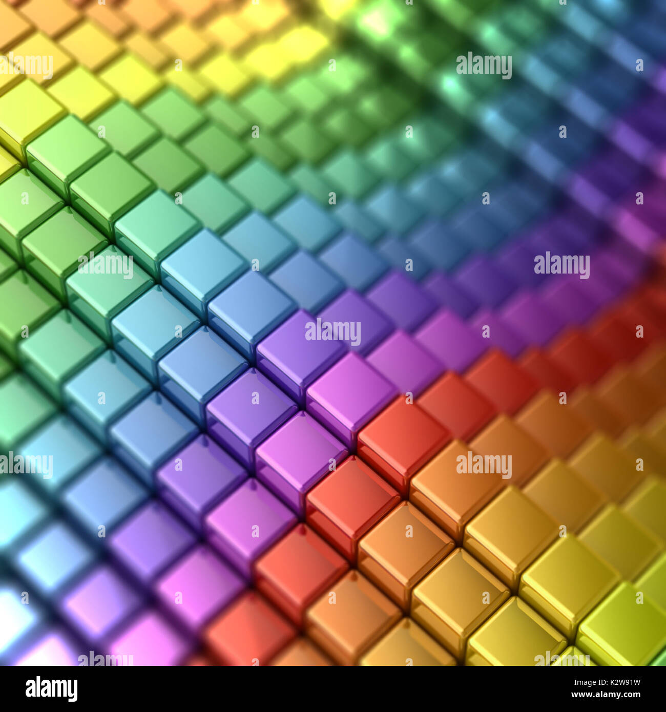 Rainbow shape 3d Stock Photo