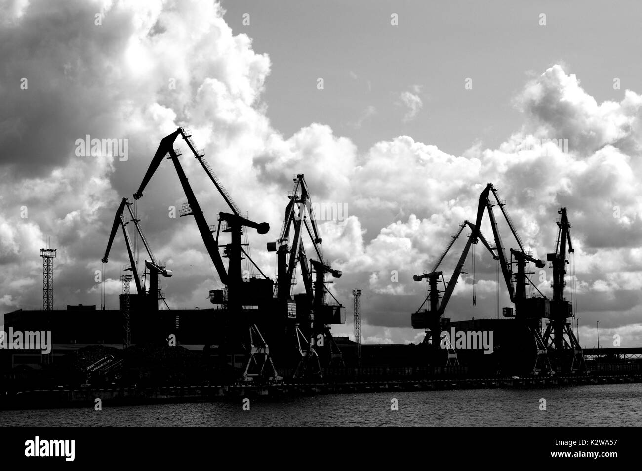 Cranes Black and White Stock Photos & Images - Alamy