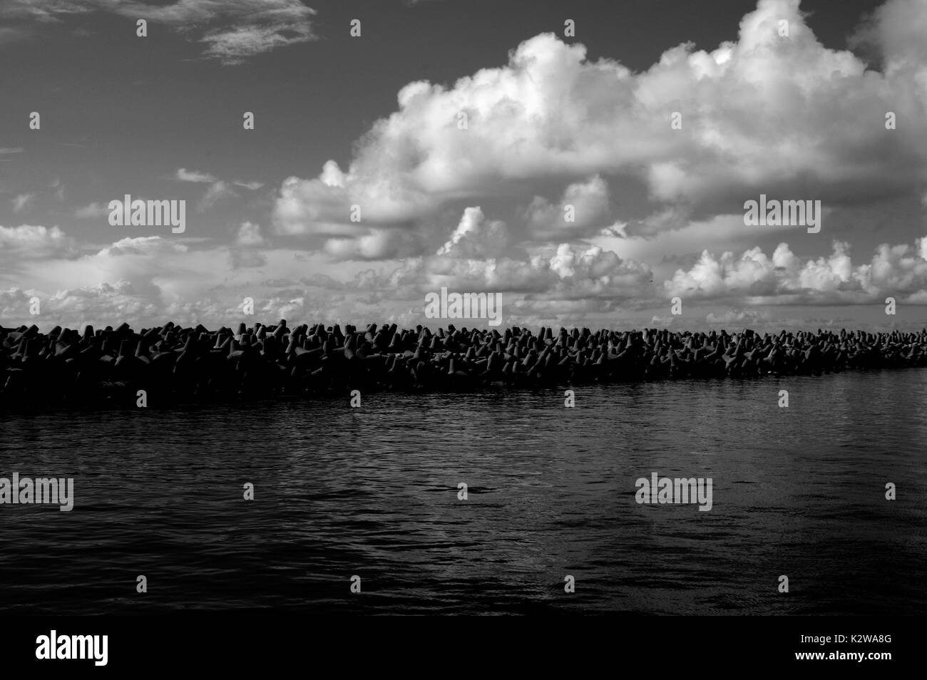 Breakwaters black sea Black and White Stock Photos & Images - Alamy