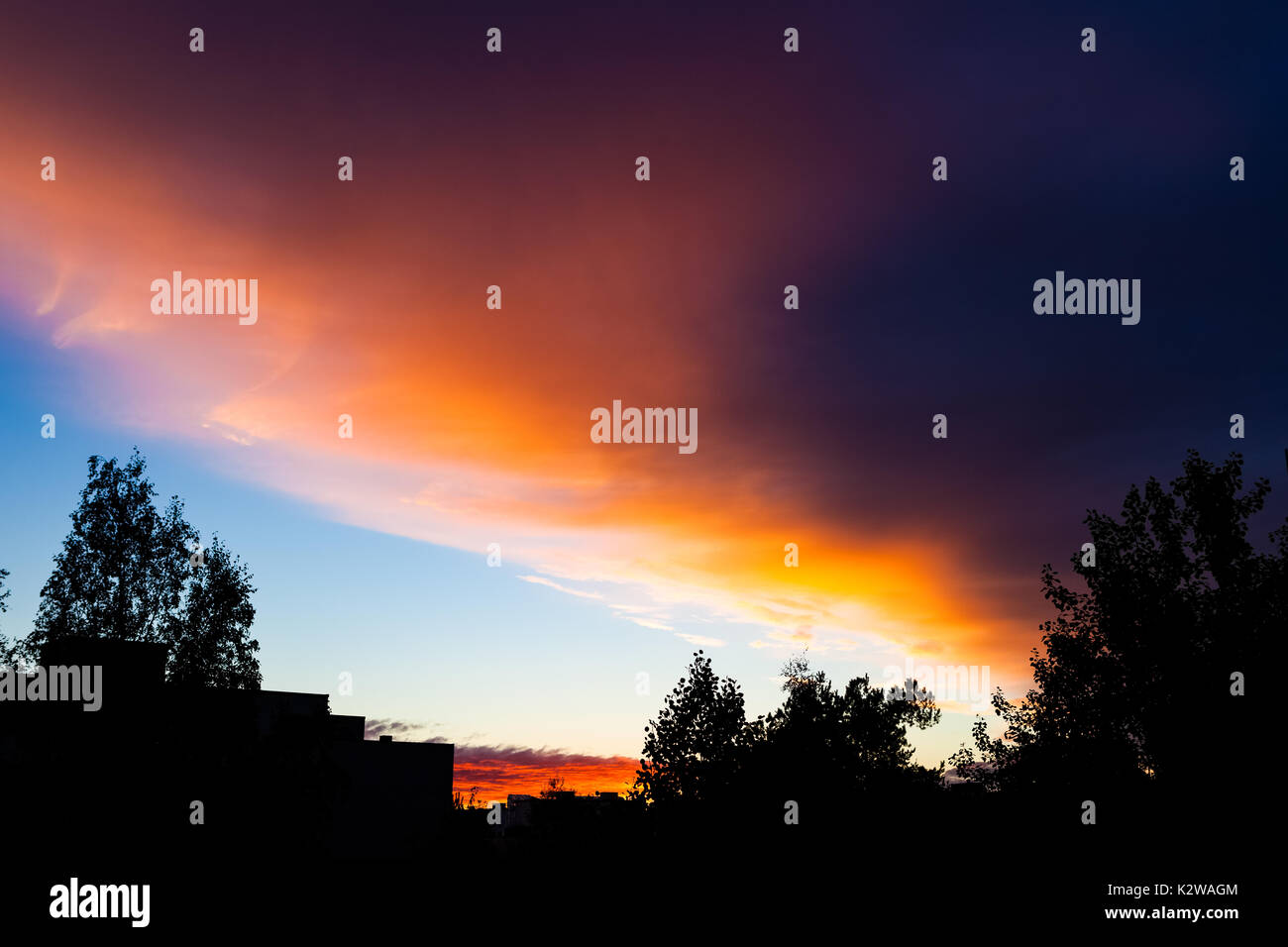 Beautiful sunset sky Stock Photo