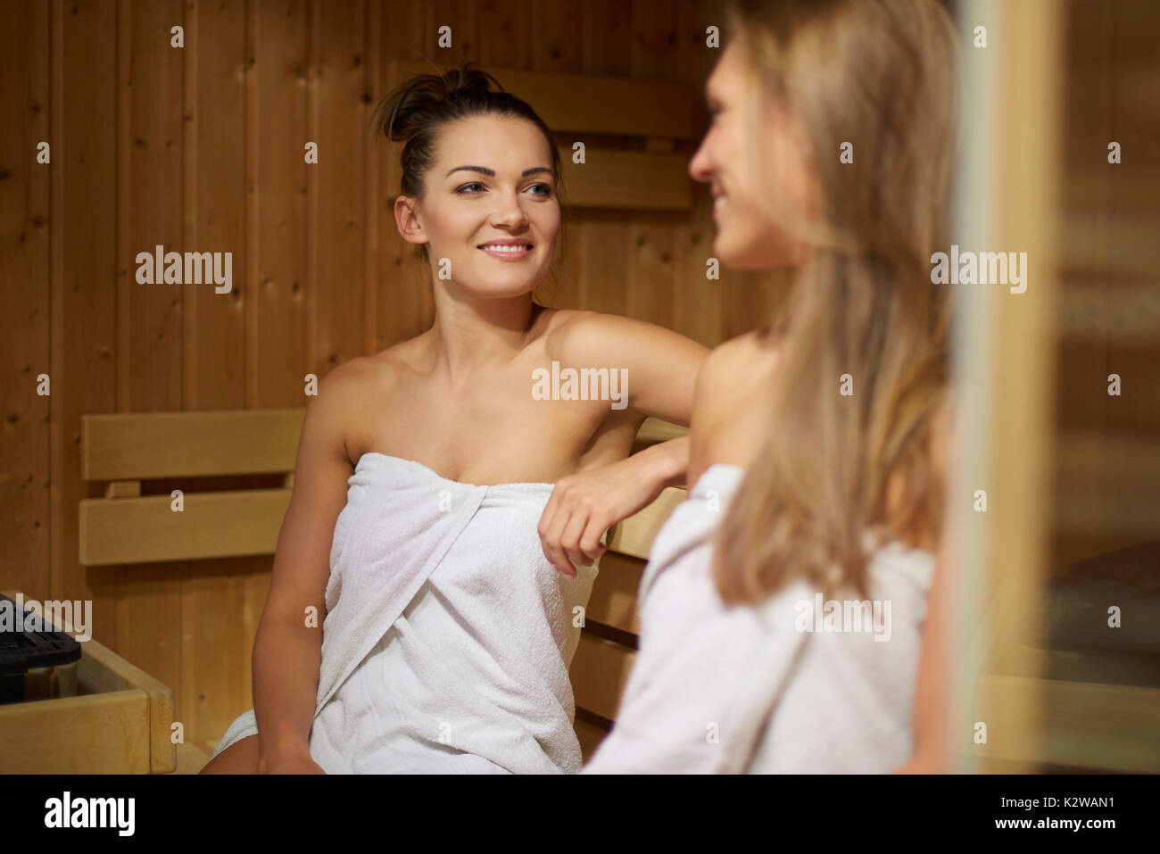 Time in sauna with my the best friend Stock Photo - Alamy