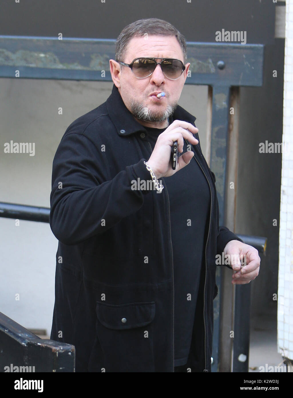 Shaun Ryder outside ITV Studios Featuring Shaun Ryder Where London