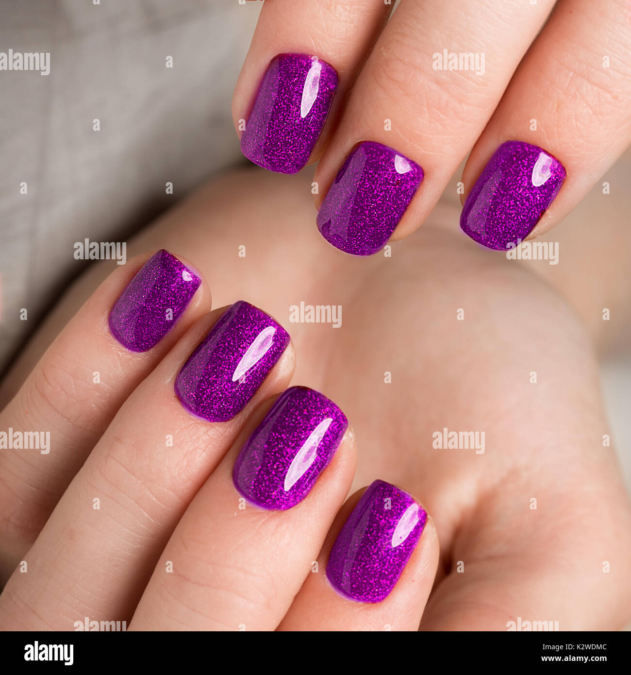 Elegant Summer Vibes: Lilac Nails and Orchid Accent Stock Photo - Image of  artistry, background: 153465478