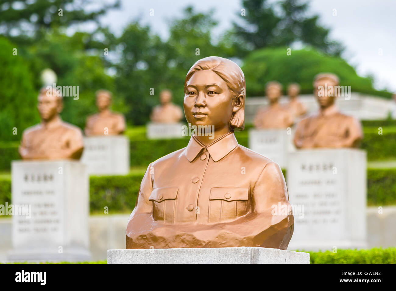 Taesongsan Revolutionary Martyrs' Cemetery in Pyongyang, North Korea Stock Photo