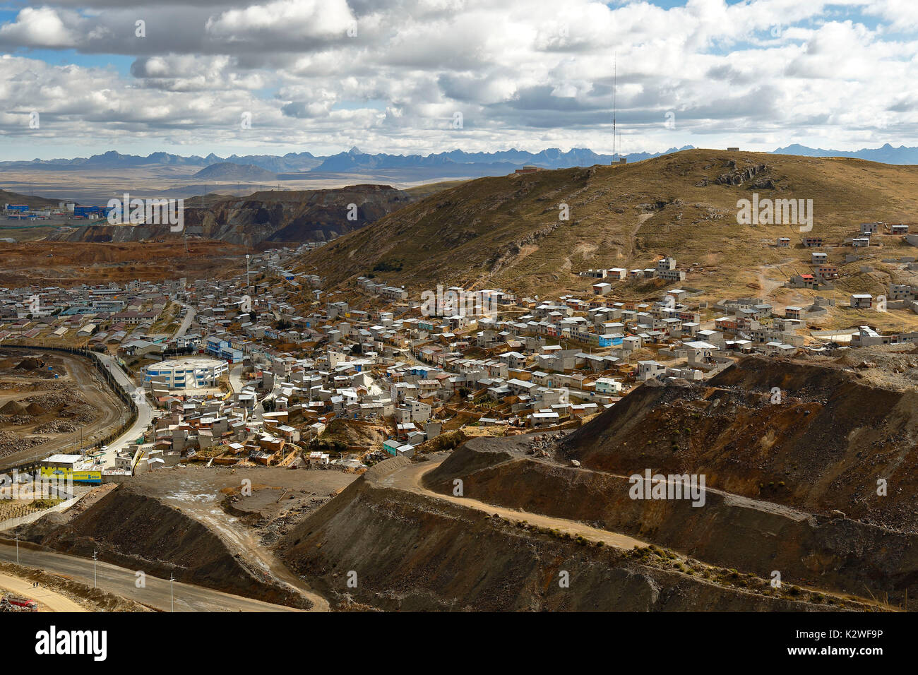 Mining clearings in 'Cerro de Pasco' Stock Photo