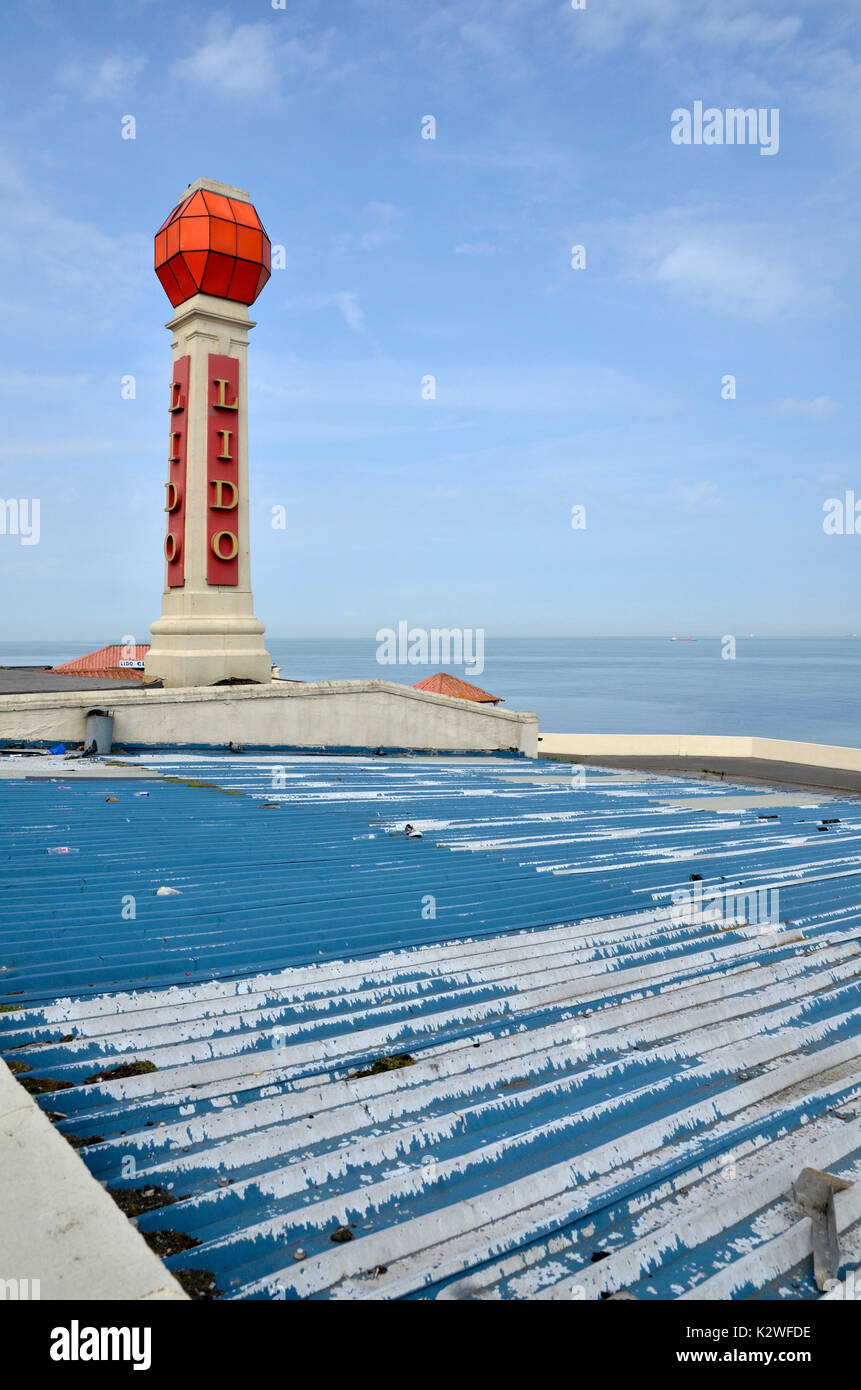 The semi-derelict Lido at Margate in Kent Stock Photo