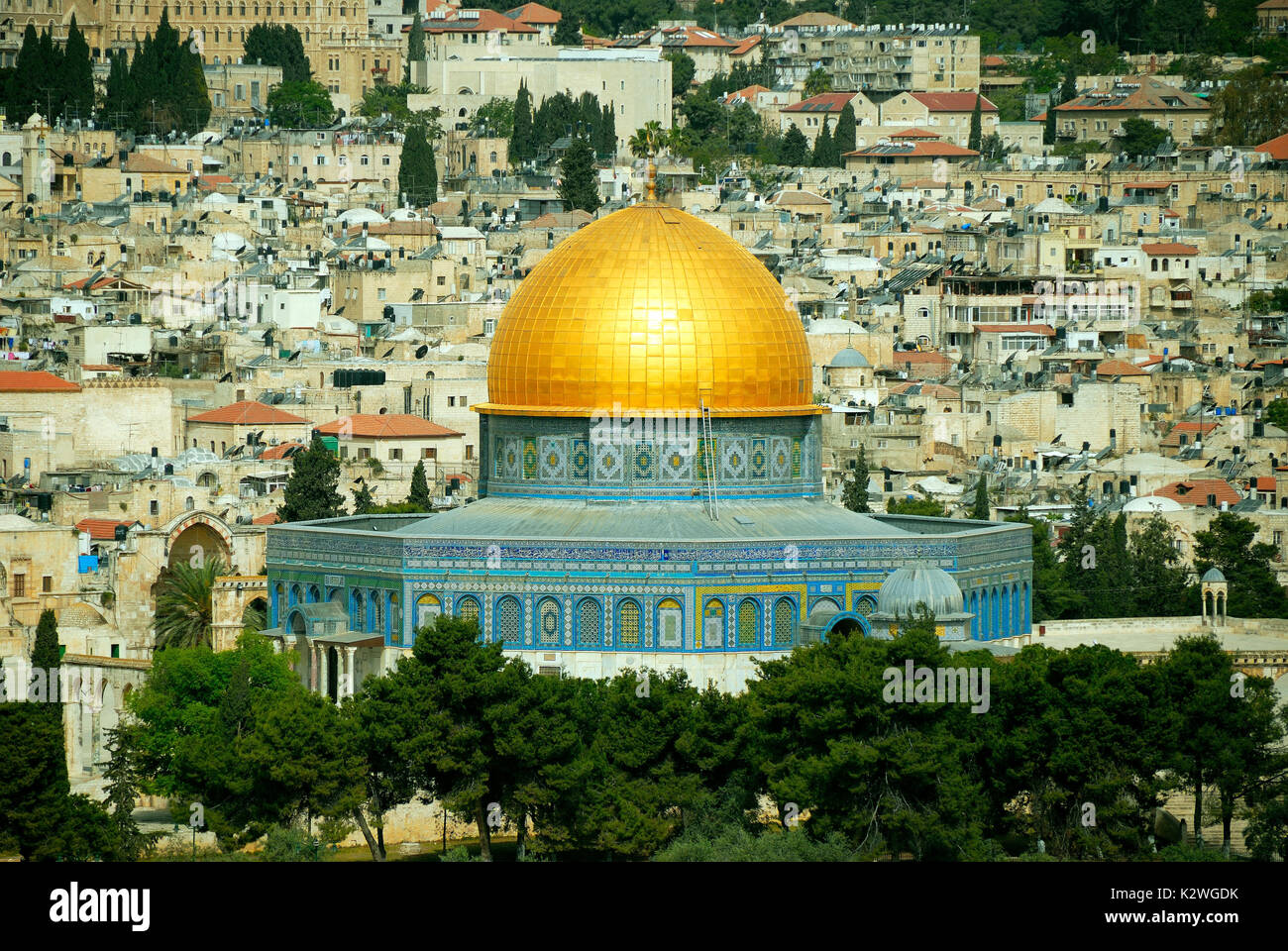 Dome of the Rock, Jerusalem. Israel Stock Photo