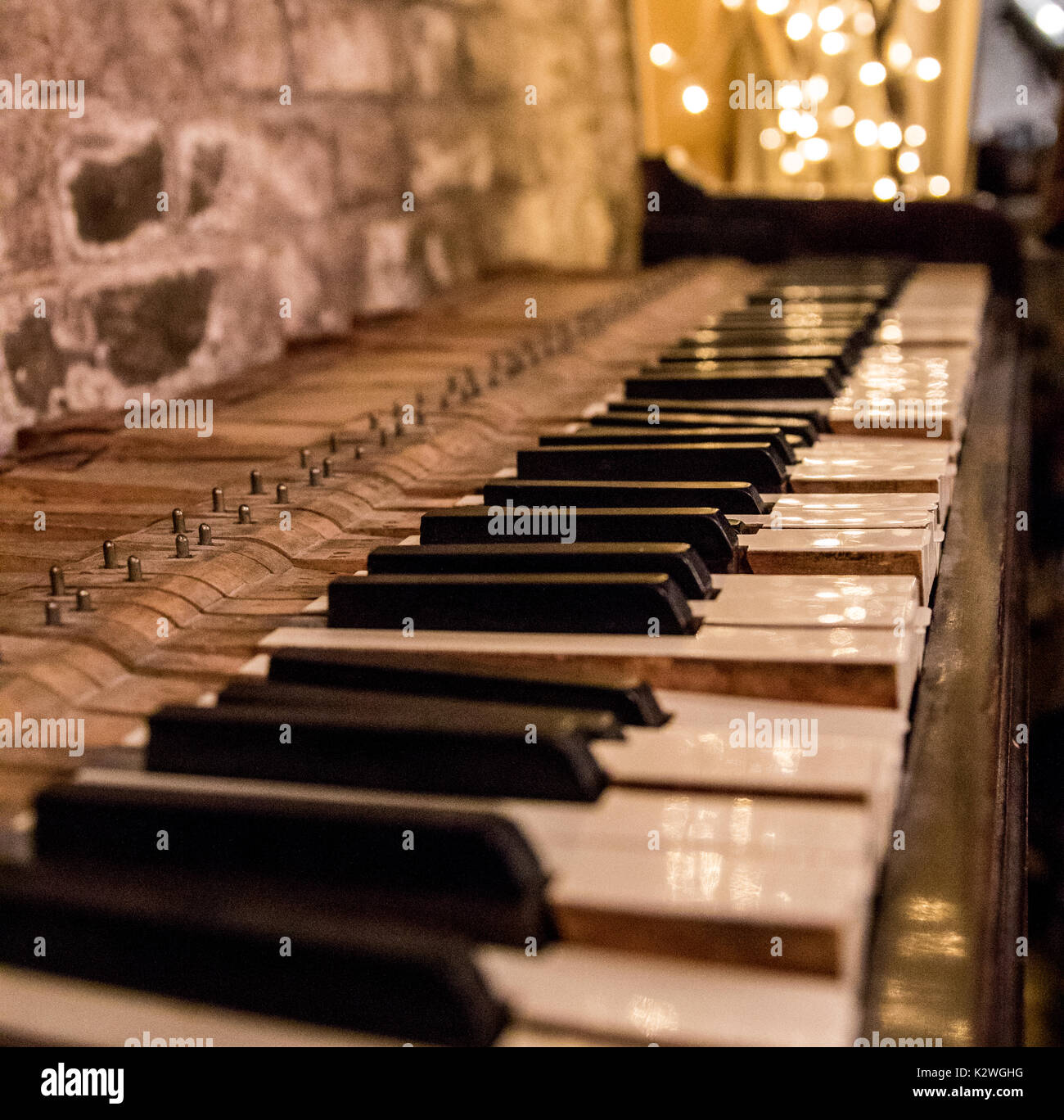 Piano Rustic Jazz Bar Stock Photo Alamy