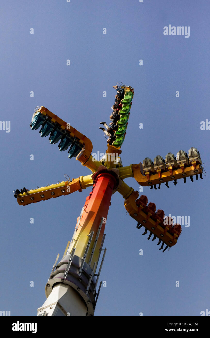 Bocholt Germany 22 October 12 People Enjoy The Attractions And Stock Photo Alamy