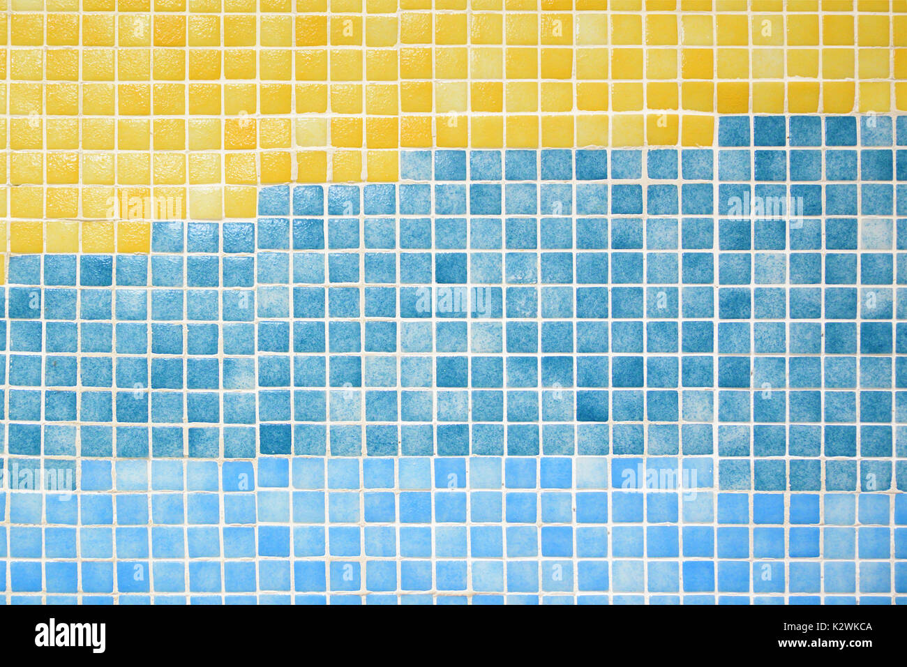 Gresite tiles on a spa wall. Squared background. Stock Photo