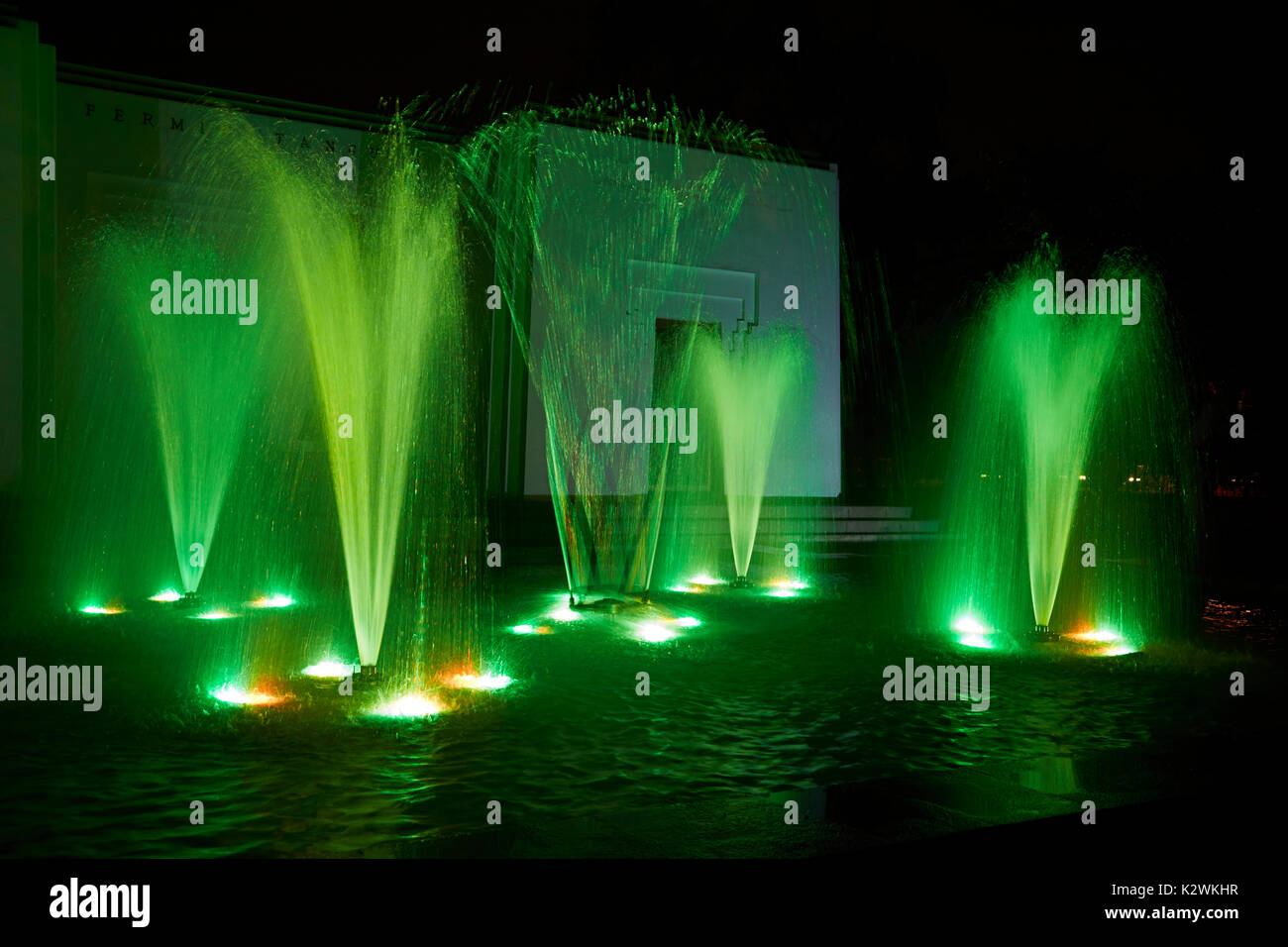 Tanguis Fountain at the Magic Water Circuit (world's largest fountain complex), Park of the Reserve, Lima, Peru, South America Stock Photo