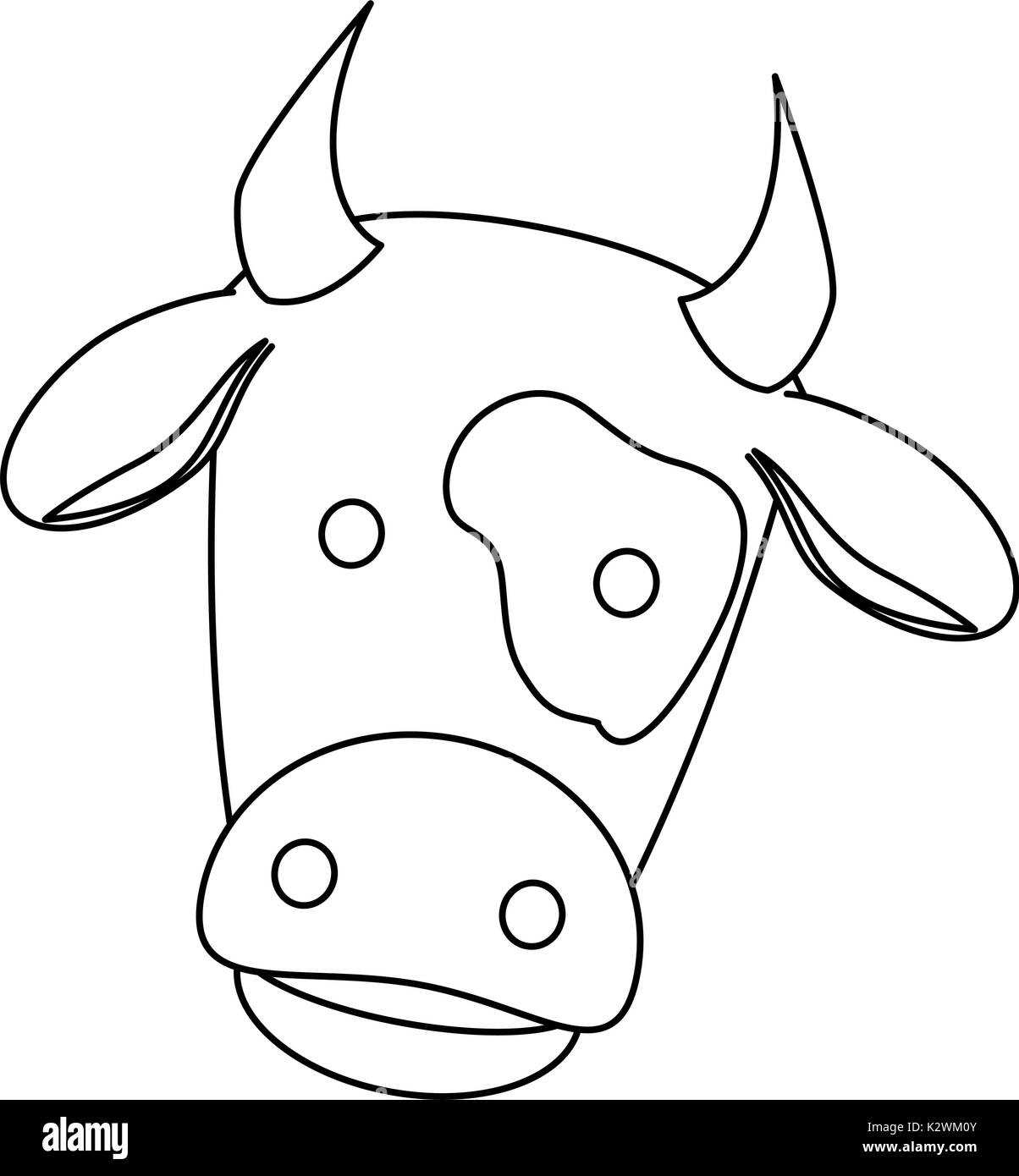 farm cow isolated icon Stock Vector Image & Art - Alamy