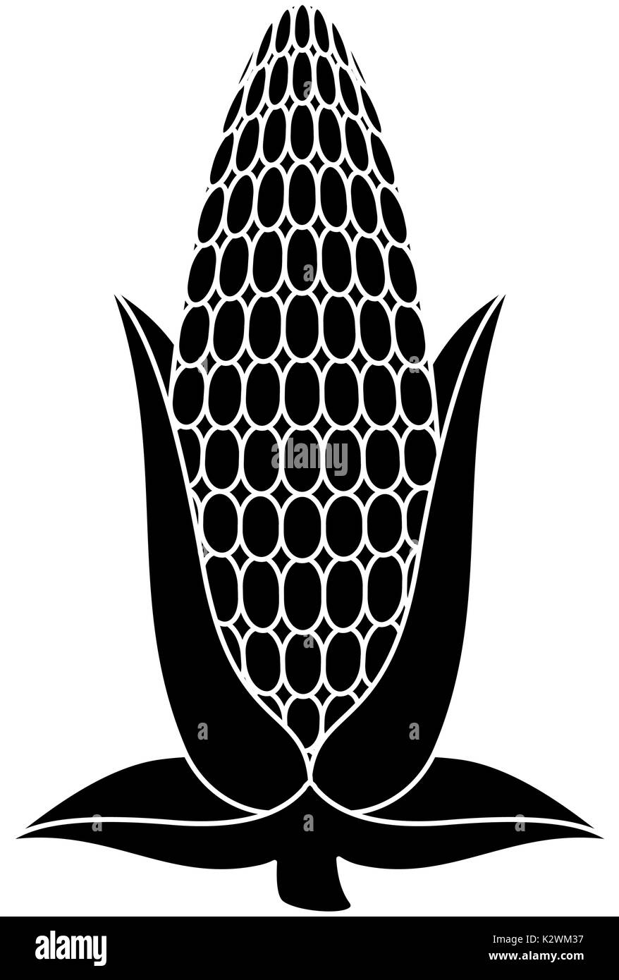 fresh corn cob icon Stock Vector Image & Art - Alamy