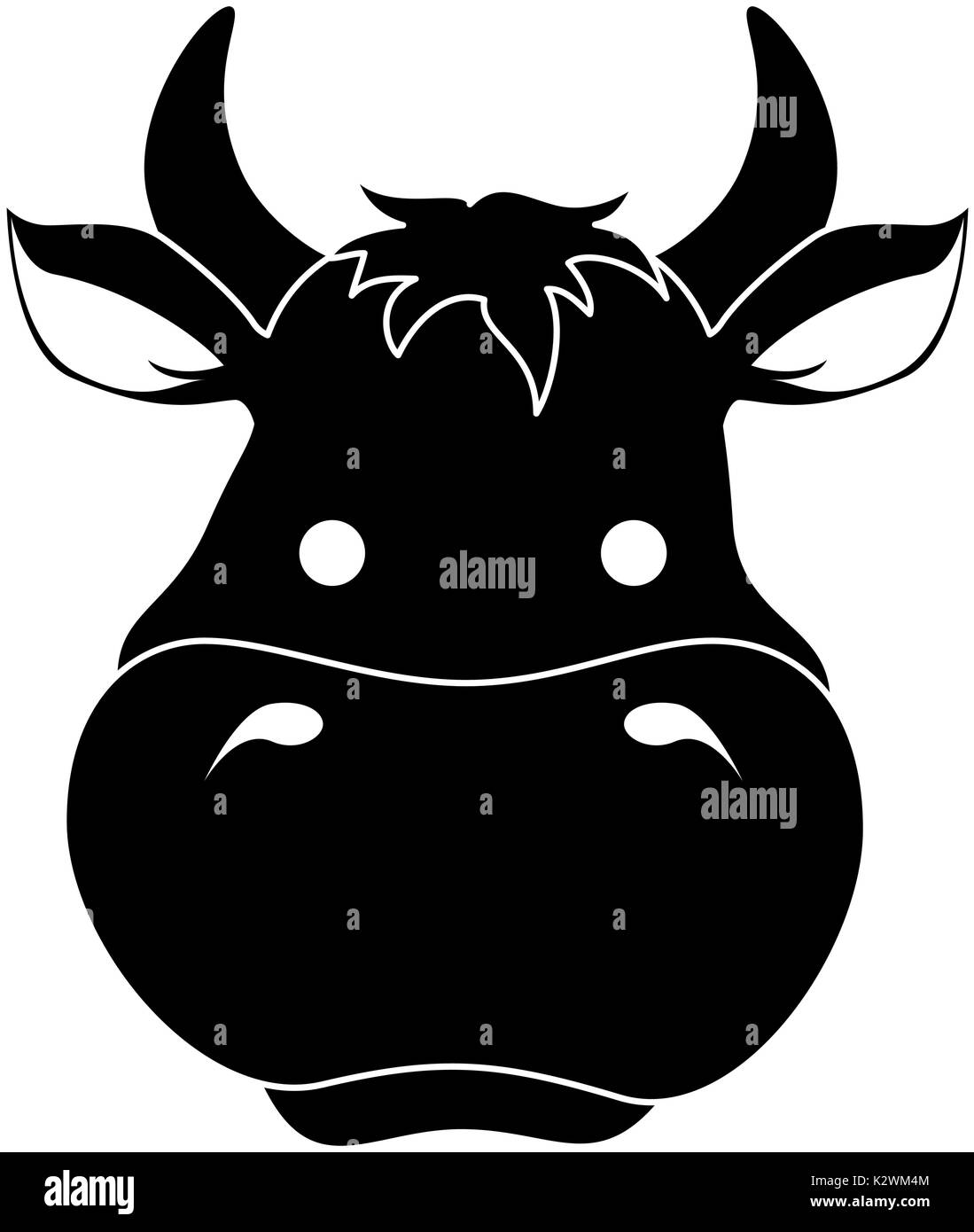 farm cow isolated icon Stock Vector Image & Art - Alamy