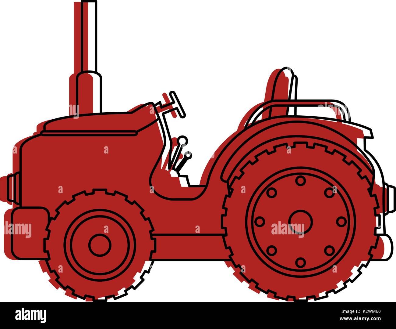 Farm tractor isolated icon Stock Vector Image & Art - Alamy