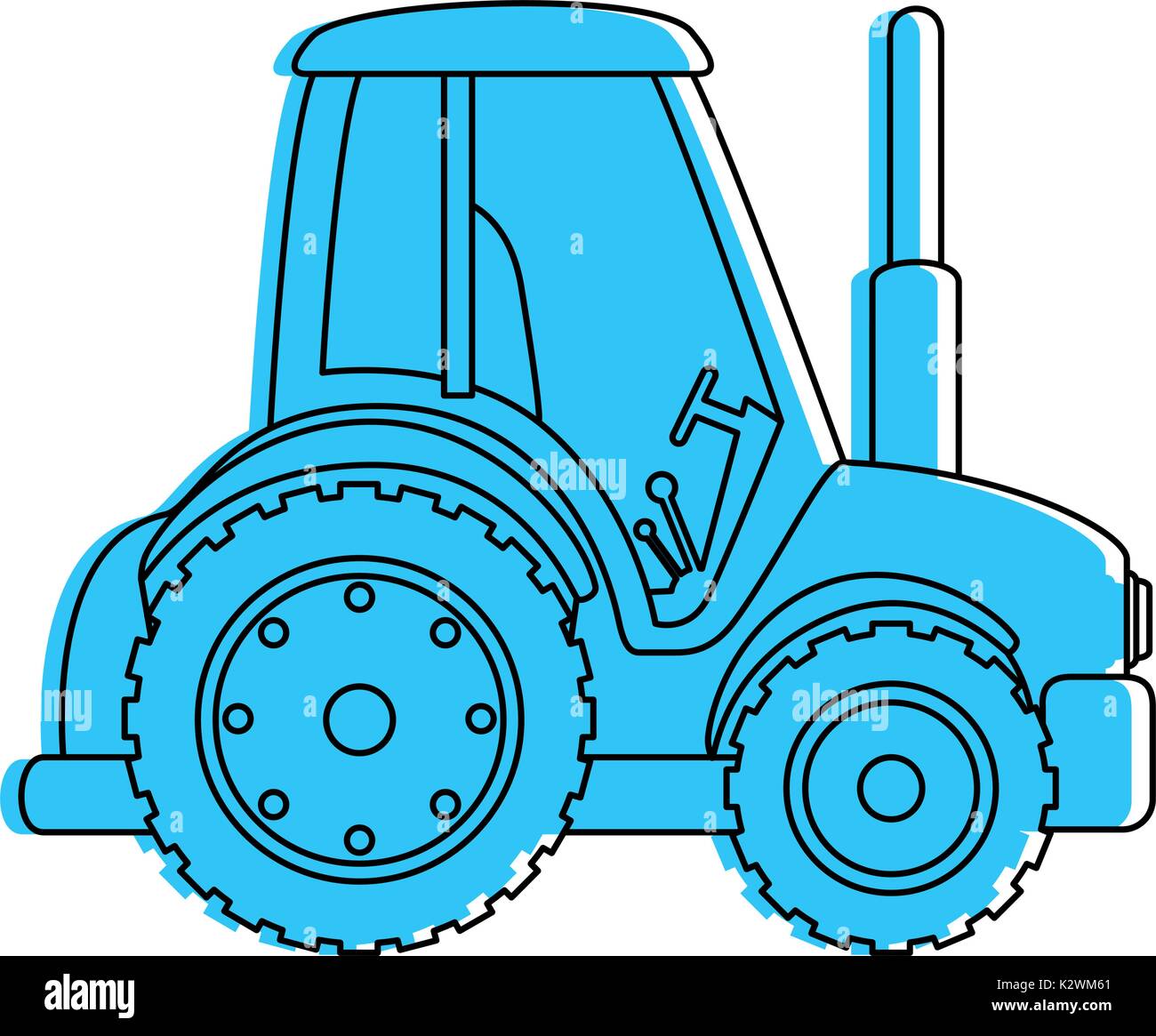 Farm tractor isolated icon Stock Vector Image & Art - Alamy