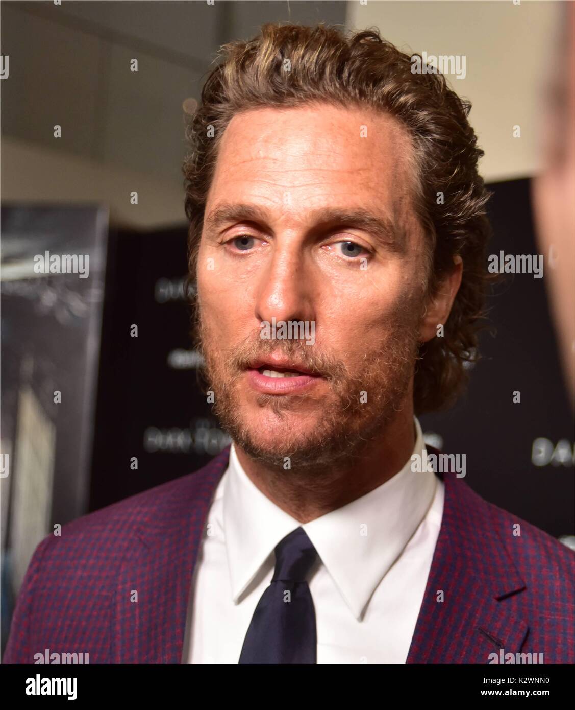 New York premiere of 'The Dark Tower' at the Museum of Modern Art in New York City.  Featuring: Matthew McConaughey Where: New York City, New York, United States When: 31 Jul 2017 Credit: LK/WENN Stock Photo