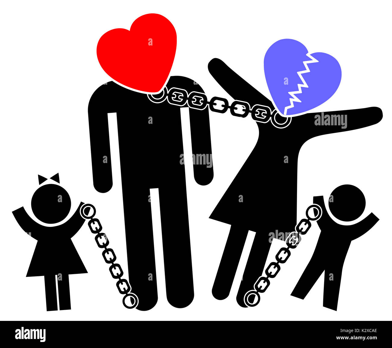 Divorce impact on children hires stock photography and images Alamy