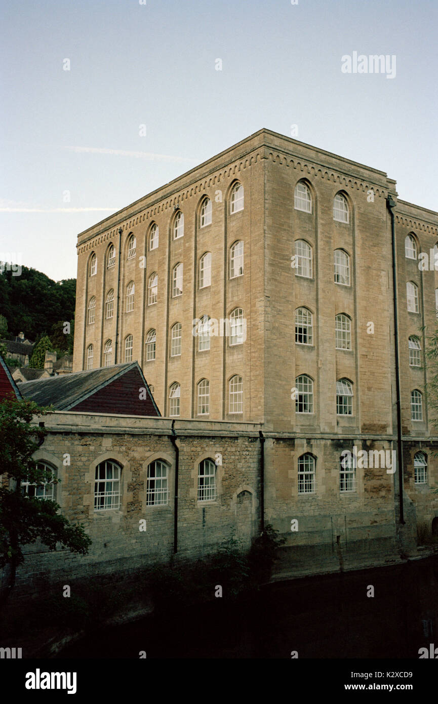 Abbey Mill in Bradford On Avon in Wiltshire in England in Great Britain in United Kingdom UK Europe. Architecture Building History Historical Stock Photo