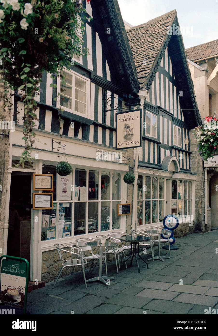 The Shambles in Bradford On Avon in Wiltshire in England in Great Britain in United Kingdom UK Europe. History House Architecture Building Travel Stock Photo