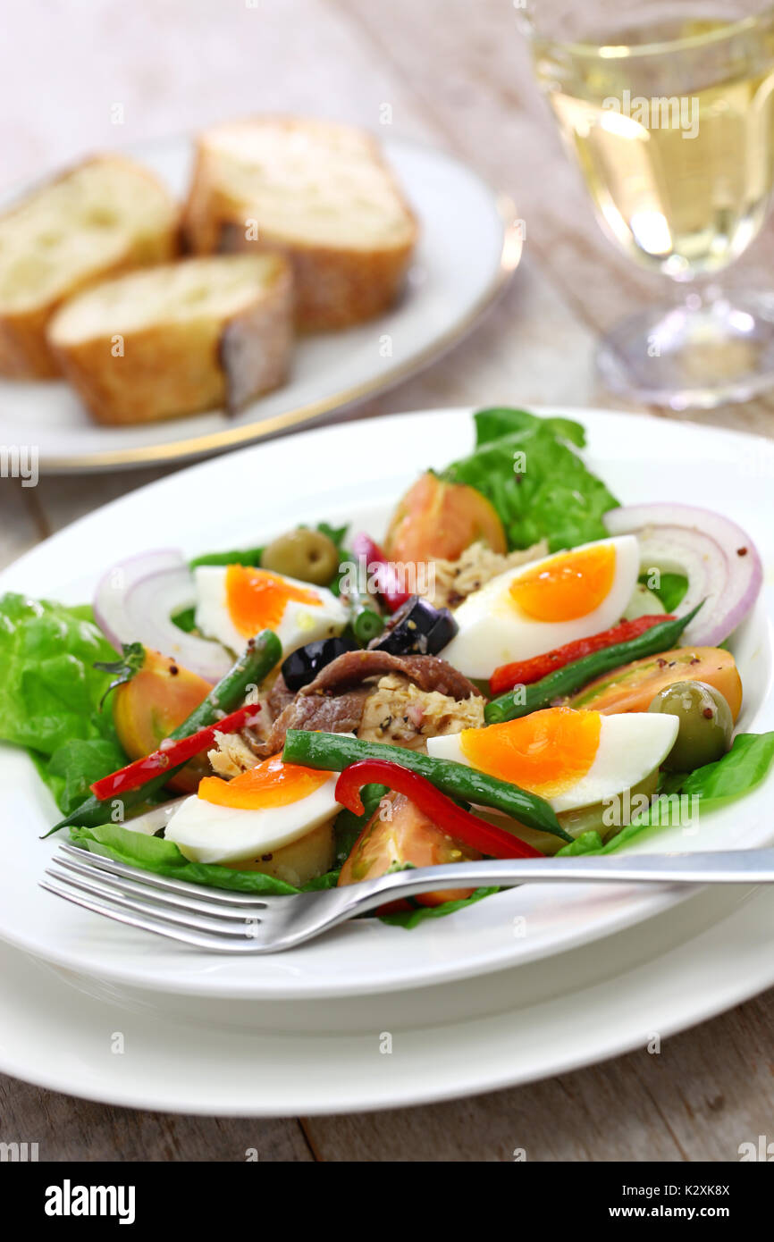 nicoise salad, french traditional cuisine Stock Photo