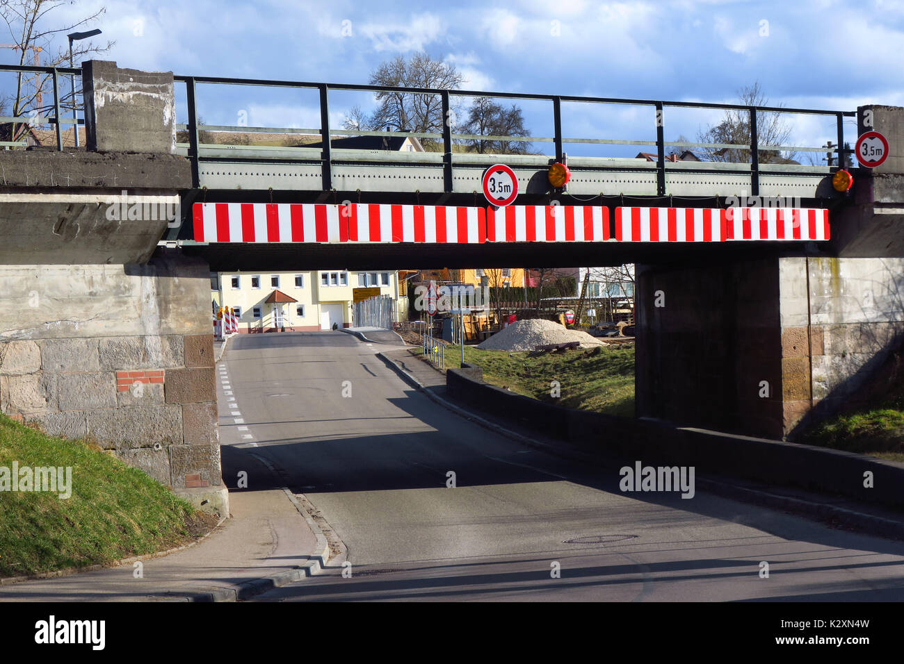 Bahn, Bahnunterfuehrung, Jagstzell, Straße, Tunnel, Bundesbahn Stock ...