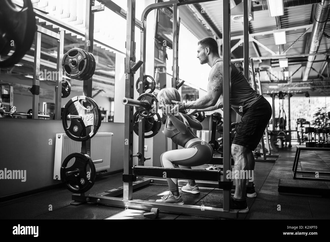 Personal trainer Black and White Stock Photos & Images - Page 2 - Alamy