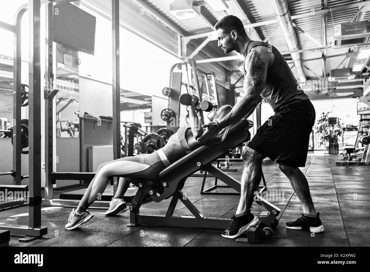 Personal trainer Black and White Stock Photos & Images - Page 2 - Alamy